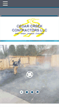 Mobile Screenshot of cedarcreekcontractors.net