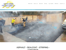 Tablet Screenshot of cedarcreekcontractors.net